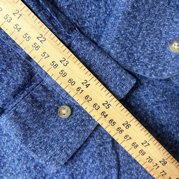 Charles Tyrwhitt L Men’s Weekend Button Up Slim Fit Geometric Blue Casual - Picture 7 of 9